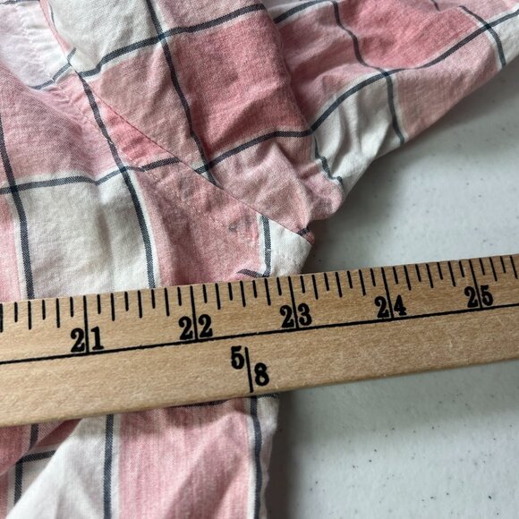 New J.Crew Shirt Mens Large Salmon Plaid Cotton Shirting Special Weaving Yarns - Picture 9 of 10